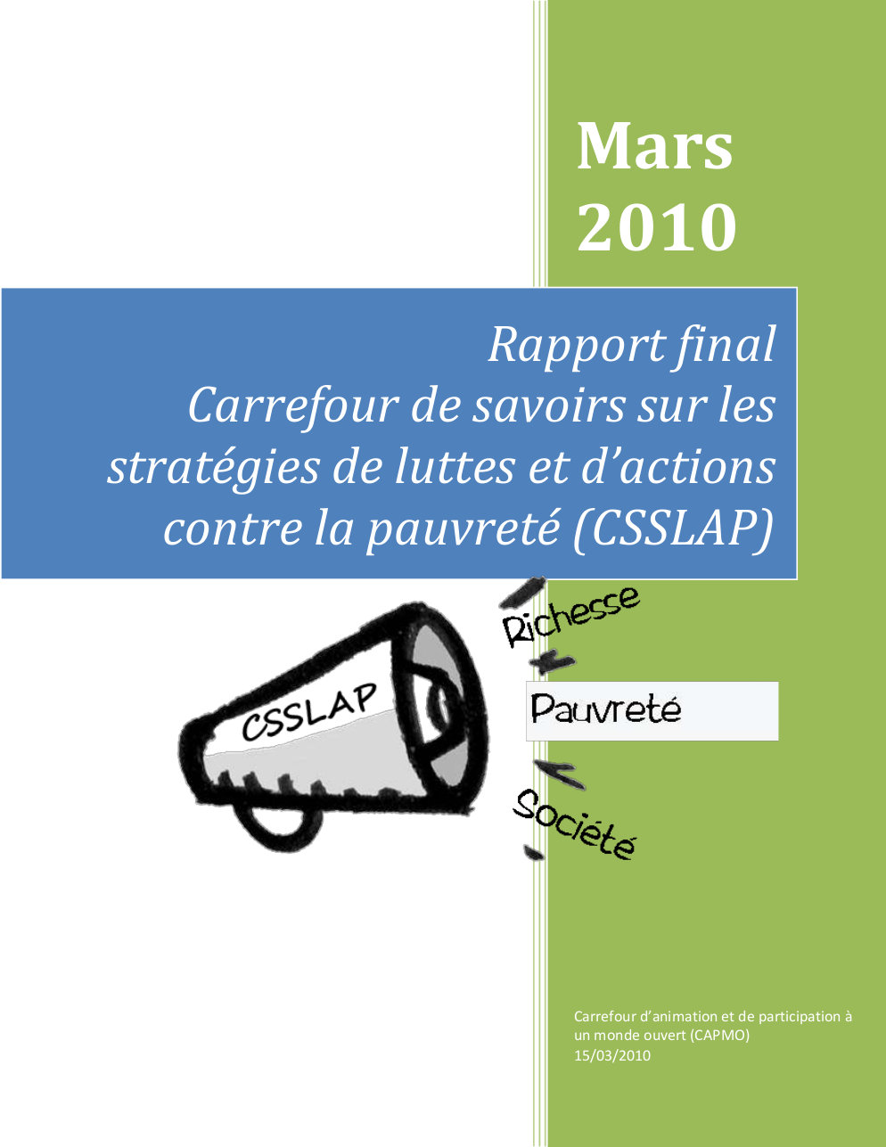 Carrefour De Savoirs Sur Les Strat gies De Luttes Et D action Contre La 